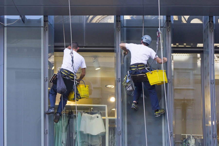 Window Washers Cleaning Windows